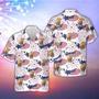 Highland Happy Firework Flag Hawaiian Shirt, Farm Hawaiian Shirt, Farmer Hawaii