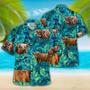 Highland Tropical Hawaiian Palm Leaves All Over Printed Hawaiian Shirt, Farm Hawaiian Shirt, Farmer Hawaii