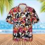 Holstein Cattle Red Hibicus Flowers Hawaiian Shirt, Farm Hawaiian Shirt, Farmer Hawaii