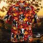 Holstein Friesian Cattle Autumn Leaves All Over Printed Hawaiian Shirt, Farm Hawaiian Shirt, Farmer Hawaii