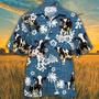 HOLSTEIN FRIESIAN Cattle Blue Tribal All Over Printed Hawaiian Shirt, Farm Hawaiian Shirt, Farmer Hawaii