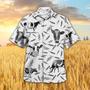 HOLSTEIN PATTERN All Printed Hawaiian Shirt, Farm Hawaiian Shirt, Farmer Hawaii