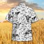 HOLSTEIN PATTERN All Printed Hawaiian Shirt, Farm Hawaiian Shirt, Farmer Hawaii