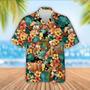 Jersey Cattle Tropical Flowers Hawaiian Shirt, Farm Hawaiian Shirt, Farmer Hawaii