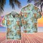 Jersey Tropical Flowers Pattern Hawaiian Shirt, Farm Hawaiian Shirt, Farmer Hawaii