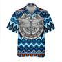 Native American Dragonfly Blue Aloha Hawaiian Shirts, Native America Shirt, Native American Hawaiian Shirt