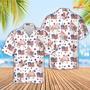 Pig American Flag Pattern Hawaiian Shirt, Farm Hawaiian Shirt, Farmer Hawaii