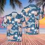 PIG Blue Tribal All Over Printed Hawaiian Shirt, Farm Hawaiian Shirt, Farmer Hawaii