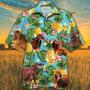 Pineapple Hawaiian Theme For RED BRAHMAN Cattle Lovers All Printed Hawaiian Shirt, Farm Hawaiian Shirt, Farmer Hawaii