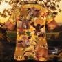 Red Angus Cattle Lovers Orange Nature Autumn Hawaiian Shirt, Farm Hawaiian Shirt, Farmer Hawaii