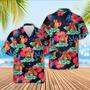 Red Angus Face Tropical Pattern Hawaiian Shirt, Farm Hawaiian Shirt, Farmer Hawaii