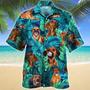 Rhodesian Ridgeback Dog Lovers Hawaiian Style For Summer All Printed Hawaiian Shirt, Farm Hawaiian Shirt, Farmer Hawaii