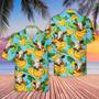 Simmental Banana Pattern Hawaiian Shirt, Farm Hawaiian Shirt, Farmer Hawaii