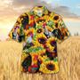 Sunflower Chicken Hawaiian Shirt, Farm Hawaiian Shirt, Farmer Hawaii