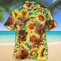 Sunflower Highland Cattle Hawaiian Shirt, Farm Hawaiian Shirt, Farmer Hawaii