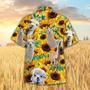 Sunflower Llama Hawaiian Shirt, Farm Hawaiian Shirt, Farmer Hawaii