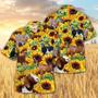 Sunflower Nubian Goat Hawaiian Shirt, Farm Hawaiian Shirt, Farmer Hawaii