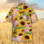 Sunflower Pig Hawaiian Shirt, Farm Hawaiian Shirt, Farmer Hawaii