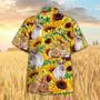 Sunflower Rabbit Hawaiian Shirt, Farm Hawaiian Shirt, Farmer Hawaii