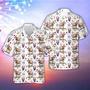 Texas Longhorn American Flag And Firework Pattern Hawaiian Shirt, Farm Hawaiian Shirt, Farmer Hawaii