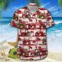 Tractor Red Hawaiian Shirt, Farm Hawaiian Shirt, Farmer Hawaii