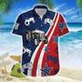 Tractors American Colors Hawaiian Shirt, Farm Hawaiian Shirt, Farmer Hawaii