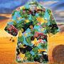 Tractors Pineapple Tropical Plant All Over Printed Hawaiian Shirt, Farm Hawaiian Shirt, Farmer Hawaii