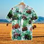 Tractors Tropical Plants All Over Printed Hawaiian Shirt, Farm Hawaiian Shirt, Farmer Hawaii