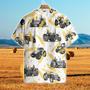 Tractors Wheats All Over Printed Hawaiian Shirt, Farm Hawaiian Shirt, Farmer Hawaii