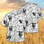 TX-LONGHORN PATTERN Hawaiian Shirt, Farm Hawaiian Shirt, Farmer Hawaii