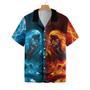 WATER AND FIRE HORSE Hawaiian Shirt, Farm Hawaiian Shirt, Farmer Hawaii