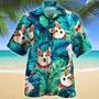 Welsh Corgi Dog Lovers Hawaiian Style For Summer Hawaiian Shirt, Farm Hawaiian Shirt, Farmer Hawaii