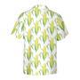 Yellow Corncobs With Green Leaves All Over Printed Hawaiian Shirt, Farm Hawaiian Shirt, Farmer Hawaii