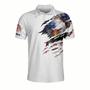 All Over Print Eagle American Polo Shirt For Men Independence Outfit