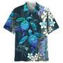 All Over Print Turtle Floral Hawaiian Shirt, Aloha Beach Shirt, Summer Hawaiian Turtle Shirt