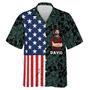 American Dad Of July Dad Personalized Hawaiian Aloha Shirts - Gift For Father's Day