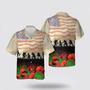 Army Hawaiian Shirt, Memorial Day, Us Army Solider And Poppies Hawaiian Shirt, Military Hawaiian Shirt