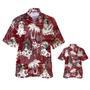 Aussie Doodle Hawaiian Shirt, Best Dog Hawaii Shirt Short Sleeve Red Tribal Pattern