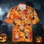 Autumn Leaf Limousin Cattle Pumpkin Hawaiian Shirt