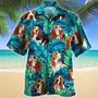 Basset Hound Dog Lovers Hawaiian Style For Summer Hawaiian Shirt, Farm Hawaiian Shirt, Farmer Hawaii