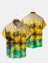 Beach Hawaiian Shirt, Coconut Tree Print Hawaiian Shirt, Cool Hawaii Shirt