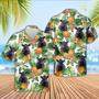 Belted Galloway Pineapple Pattern Hawaiian Shirt, Farm Hawaiian Shirt, Farmer Hawaii