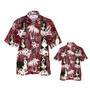 Bernadoodle Hawaiian Shirt, Summer Hawaiian Shirt With Tribal Pattern