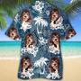 Bernedoodle Hawaiian Shirt, Hawaiian Dog Shirts For Dad, Full Print Hawaii Dog Shirt For Mom