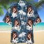 Bernedoodle Hawaiian Shirt, Hawaiian Dog Shirts For Dad, Full Print Hawaii Dog Shirt For Mom