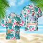 Best Dad Ever Tropical Personalized Hawaiian Aloha Shirts - Gift For Father's Day