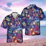 Billiards Pool Room Neon Hawaiian Shirts