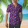 Bisexual Beach Hawaiian Full Print Shirt, Hawaii Shirt For Trans Queer, Men Hawaiian Shirt For Gay Transgender Bi Gift