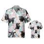 Black Angus And Pineapple Hawaiian Shirt, Black Angus Hawaii Aloha Shirt, Bull Hawaiian Shirt