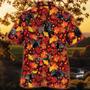 Black Angus Cattle Autumn Leaves All Over Printed Hawaiian Shirt, Farm Hawaiian Shirt, Farmer Hawaii